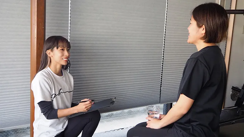 食事指導の様子